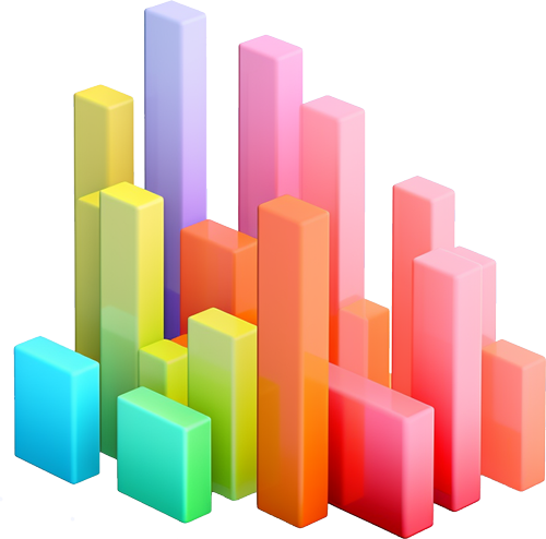 3d graph images in background